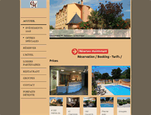 Tablet Screenshot of cevenol-hotel.fr